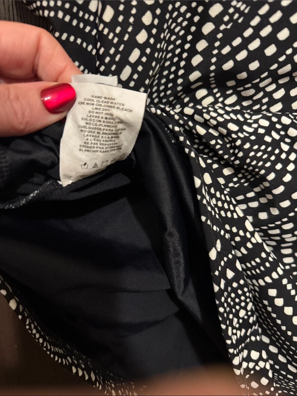 MIRACLESUIT Size 24W Black Polka Dot Underwire Tankini Swimsuit Top EUC